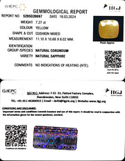 7.27/CT Natural Ceylonese Pukhraj with Govt Lab Certificate-4551